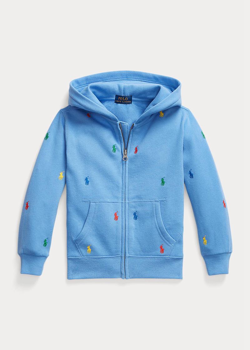 Sudadera Con Capucha Ralph Lauren Niño 1.5-6 Años Polo Pony De Lana Full-Zip Chile Azules TNJUY-4205